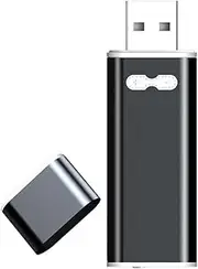 Snblzhef Dual USB2.0 Mini Mp3 with Voice Digital Audio Recorder Mp3 Player WAV 25Hours Recording Plug and Play 32G