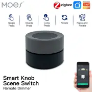 MOES Tuya ZigBe Smart Knob Switch Wireless Scene Button Controller Battery Powered Automation Scenario Smart Life App