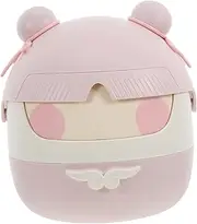 jojofuny Cartoon Mini Trash Can with Lid Cute Waste Bin for Small Spaces for Desks Dorm Rooms and Office Use Space-efficient Design for Easy