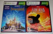 Xbox 360 KINECT Game Lot - Disneyland Adventures (New) Disney Fantasia (New)