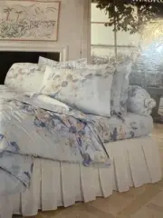 Vintage 80's Springmaid Double Sheet Set Flat Fitted & 2 Pillowcases