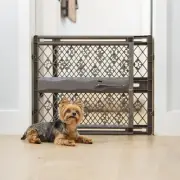 Paws Portable Pet Gate: 26-40" Wide. Pressure Mount. No Tools Needed. Made in US