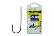 Mustad Fine Worm Size 8 Qty 13 32813npblm Chemically Sharpened Fishing Hooks