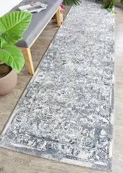 Designer Modern Napoleon Blue Runner Rug