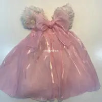 在飛比找ETMall東森購物網優惠-洛麗塔重工花苞袖春夏兒童仙女裙