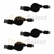4X USB Type C Retract Cable for Samsung Galaxy S10 S10+ S10e Plus Note 10 10+