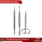 Manicure Toenail Surgery Kit Instruments Cuticle Scissors Toenail Lifter & File