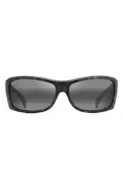 Maui Jim Equator 64.5mm Polarized Sunglasses in Grey Tortoise at Nordstrom One Size