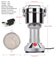 Spices Grain Nut Grinder Electric Mill Cereal High Speed Stainless Steel Blade P