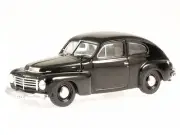 Volvo PV444 black diecast modelcar in showcase Atlas 1:43