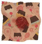 Cupcake shaped Rockin Rosin for violin viola or cello, patterned cloth free post