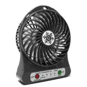 LED Light Fan Electric Air Cooler black