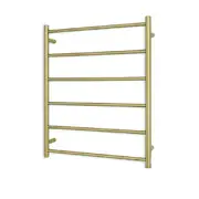 Radiant Brushed Gold 700 x 830mm Round Non Heated Towel Rail GLD-LTR01