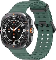 FKMBD For Samsung Galaxy Watch Ultra 47mm Accessories Marine Silicone Sport Bracelet Correa For Galaxy Watch 7 Ultra WatchBands