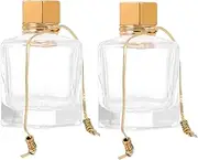 Cabilock Set of 2 Unique Aromatherapy Containers for Essential Oils Dusk Diffuser Fragrance Oil Bottles