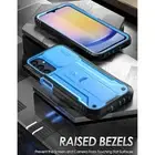 For Galaxy A25 5G 2024 Case [Slide Camera Cover] Rugged w/Kickstand Cover Blue