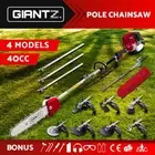 Giantz Pole Chainsaw Petrol 4-STROKE Hedge Trimmer Brush Cutter Whipper Tool Saw