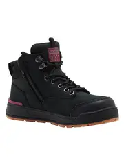 Hard Yakka Ladies Steel Cap Work Boots Black
