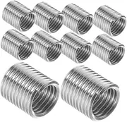 Stainless Steel Thread Sleeve Set 10pcs Threaded Inserts for Screw Repair Easy Install for Maintenance