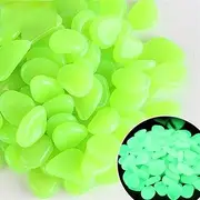 800-Piece Luminous Stone Set for Kids ，0.65 x 1.18 x 0.31 Inches - 3.35 lbs，Glow in the Dark Sand，Suitable for indoor and outdoor decoration - suitable for gardens, courtyards, paths, and terraces.(Ge