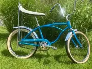 1966 Schwinn Sting Ray (Blue) Bicycle POSTER 24 X 36 INCH WALL ART!