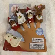 Elf on the Shelf Finger Puppets Bath Toy Pets Plastic Christmas Finger Puppets
