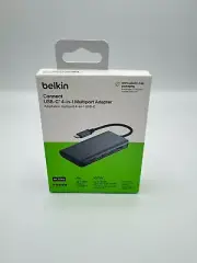Belkin - USB C Hub 4-in-1 Multi-Port Laptop Dock with 4K HDMI, Adapter with 1...