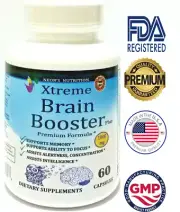 Nootropic Brain Booster Supplement Focus Energy Memory Mind & Clarity Pills