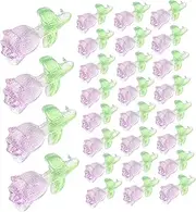 SOESFOUFU 30pcs Tulip Nail Charms for Women Small Resin Nail Art Decorations Cute Manicure Charms Versatile for Parties Weddings and More