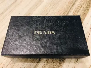 PRADA 深藍色牛皮長夾