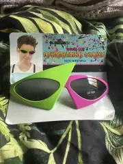 Totally 80's Asymmetrical Costume Sunglasses - Back To Future - Adults Retro