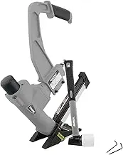 NuMax SFL618 Pneumatic 3-in-1 15.5-Gauge and 16-Gauge 2" Flooring Nailer/Stapler with Flooring Mallet and Interchangeable Base Plates