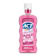 Kids Anticavity Fluoride Rinse For Bad Breath Treatment, Bubble Gum Blowout, 16.