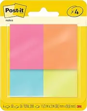 Post-it Notes Cape Town Collection 34.9mm x 47.6mm 653-4AF (Pack of 4)
