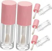 [LIFKOME] 5pcs Empty Lip Gloss Tubes with Wand Lip Gloss Containers Chic Design Travel Friendly Makeup Storage