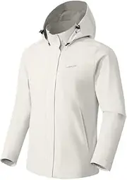 [Pioneer Camp] Women's Rain Jacket Waterproof Lightweight Breathable Windbreaker Windproof Outdoor Jacket with Removable Hood