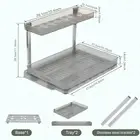 Under Sink Organizer 2 Tier Sliding Shelf Organizer Pull-Out Under Sink beWDP