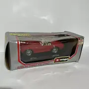 BBURAGO DIE CAST METAL 1965 FORD AC COBRA 427 1/24 SCALE MADE IN ITALY