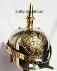 Handmade Prussian Wearable Helmet Vintage Replica German Iron Pickelhaube Helmet