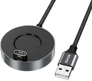 [AGVEE] USB(5ft) Aluminium Alloy Charger Dock Data Sync Charging Station Compatible with Garmin Watches Vivoactive 3 4, Fenix 8 7 6 5, Forerunner, Instinct, Venu, Tactix, D2, Quatix, Dark Gray