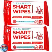 Funny Shart Butt Wipes 2PK by Witty Yeti. 20 Ct Hilarious Potty Humor Wet Wip