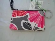 NWT - Vera Bradley - Zip ID Case / Holder With Key Ring - Cheery Blossoms