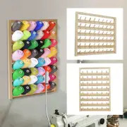 Wooden Thread Holder 48/54 Spool Wooden Thread Rack Wall Mounted Sewing NX(