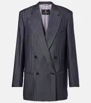 [Etro] Etro Striped wool-blend blazer AU 10 blue