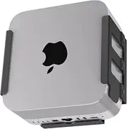 IFCASE Heat Dissipation Design Anti-Scratch Inner Aluminum Under Desk, Wall, Vesa Mount for Mac Studio M4 M3 M2 M1 Max/Ultra (Black)