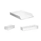 Clear Drawer Organizer Tray Desktop Storage Container Stackable Storage Bins