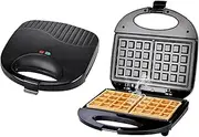Classic Waffle Iron with Indicator Lights Waffle Maker with Cool Touch Handles for Kids and Families,750W