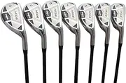 Men’s Majek MX4 Hybrid Iron Set, which Includes: #4, 5, 6, 7, 8, 9, PW Senior Flex Right Handed Utility “A” Flex Clubs