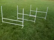 3 Dog Training Jumps Agility Obedience Flyball FUN!!