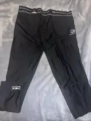McDavid Mens Padded Compression Pants Basketball Football Black Size XL